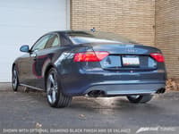awe tuning 08-12 audi b8 s5 4.2l touring edition exhaust system - diamond black tips 3015-42026