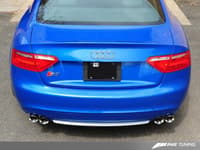 awe tuning 08-12 audi b8 s5 4.2l touring edition exhaust system - polished silver tips 3015-43028