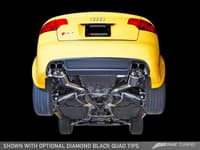 awe tuning 07-08 audi b7 rs4 touring edition exhaust - polished silver tips 3015-42032