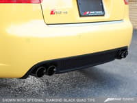 awe tuning 07-08 audi b7 rs4 touring edition exhaust - polished silver tips 3015-42032