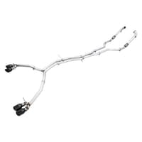 awe tuning 18-21 audi b9 s5 sportback 3.0t track exhaust (res. for perf. dp) 102mm - diamond blk tips 3015-43134