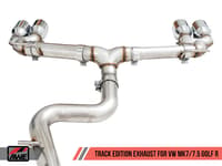 awe tuning 15-17 volkswagen golf r mk7 track edition exhaust - diamond black tips (102mm) 3015-43140