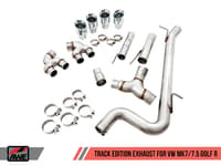 awe tuning 15-17 volkswagen golf r mk7 track edition exhaust - diamond black tips (102mm) 3015-43140