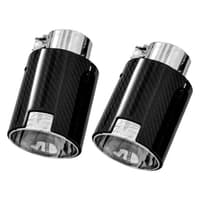 awe tuning 18-21 audi b9 s4 resonated for performance catalyst touring edition exhaust w/ carbon fiber tips 3015-45008
