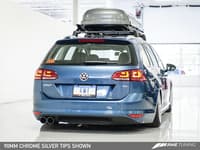 awe tuning 15-17 vw mk7 golf sportwagen track edition exhaust w/chrome silver tips (90mm) 3020-22016
