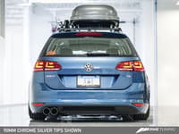 awe tuning 15-17 vw mk7 golf sportwagen track edition exhaust w/diamond black tips (90mm) 3020-23020