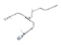 awe tuning 19-21 volkswagen jetta gli mk7 - non-resonated - track edition exhaust - chrome silver tips (fits oem dp) 3020-22034
