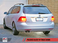 awe tuning 05-14 vw mk5 jetta mk6 sportwagen 2.5l track edition exhaust - diamond black tips 3020-23026