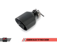 awe tuning 05-14 vw mk5 jetta mk6 sportwagen 2.5l track edition exhaust - diamond black tips 3020-23026