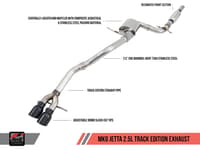 awe tuning 11-13 vw mk6 jetta 2.5l track edition exhaust - diamond black tips 3020-23030