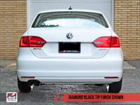 awe tuning 11-13 vw mk6 jetta 2.5l track edition exhaust - diamond black tips 3020-23030