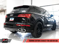 awe tuning 18-22 audi b9 sq5 resonated touring edition cat-back exhaust - no tips (turn downs) 3015-31016