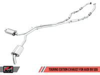 awe tuning 18-22 audi b9 sq5 resonated touring edition cat-back exhaust - no tips (turn downs) 3015-31016