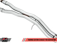 awe tuning 18-22 audi b9 sq5 non-resonated touring edition cat-back exhaust - no tips (turn downs) 3020-31022