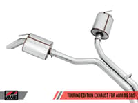 awe tuning 18-22 audi b9 sq5 non-resonated touring edition cat-back exhaust - no tips (turn downs) 3020-31022