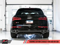 awe tuning 18-22 audi b9 sq5 non-resonated touring edition cat-back exhaust - no tips (turn downs) 3020-31022
