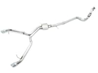 awe tuning 17-18 audi b9 a4 track edition exhaust dual outlet - chrome silver tips (includes dp) 3020-32024