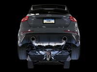awe tuning 16-18 ford focus rs track edition cat-back exhaust - chrome silver tips 3020-32030