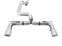 awe tuning 16-18 ford focus rs track edition cat-back exhaust - chrome silver tips 3020-32030