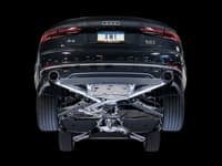 awe tuning 18 audi b9 a5 track edition exhaust dual outlet - diamond black tips (includes dp) 3020-33034