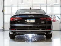 awe tuning 18 audi b9 a5 track edition exhaust dual outlet - diamond black tips (includes dp) 3020-33034