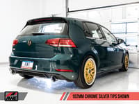 awe tuning 18-21 volkswagen gti mk7.5 2.0t touring edition exhaust w/chrome silver tips 102mm 3015-32096