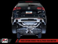 awe tuning 17-19 vw mk7 golf alltrack/sportwagen 4motion track edition exhaust - polished silver tips 3020-32044