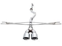 awe tuning 17-20 honda civic si track edition exhaust w/front pipe & dual chrome silver tips 3020-32052