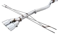 awe tuning 17-20 honda civic si track edition exhaust w/front pipe & dual diamond black tips 3020-33066