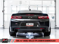 awe tuning 16-22 chevrolet camaro ss axle-back exhaust - track edition (diamond black tips) 3020-33053