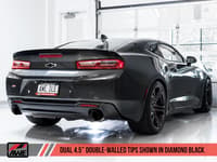awe tuning 16-22 chevrolet camaro ss axle-back exhaust - track edition (diamond black tips) 3020-33053