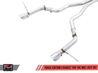 awe tuning 14-21 jeep grand cherokee srt track edition exhaust - chrome silver tips 3020-32061