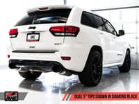 awe tuning 14-21 jeep grand cherokee srt touring edition exhaust - diamond black tips 3015-33121