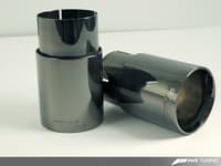 awe tuning 04-05 audi b6 s4 track edition exhaust - diamond black tips 3020-33016