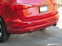 awe tuning 09-12 audi 8r q5 3.2l non-resonated exhaust system (downpipe-back) - polished silver tips 3020-32018