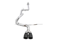 awe tuning 13-18 ford focus st track edition cat-back exhaust - diamond blacktips 3020-33036