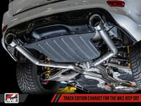 awe tuning 14-21 jeep grand cherokee srt track edition exhaust - diamond black tips 3020-33051
