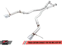 awe tuning 14-21 jeep grand cherokee srt track edition exhaust - diamond black tips 3020-33051