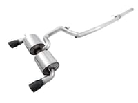 awe tuning 16-18 ford focus rs touring edition cat-back exhaust - resonated - diamond black tips 3020-33042