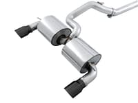 awe tuning 16-18 ford focus rs touring edition cat-back exhaust - non-resonated - diamond black tips 3015-33088