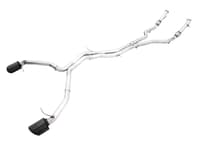 awe tuning 20-22 audi b9.5 rs5 sportback non-resonated track edition exhaust - rs-style diamond blk tips 3020-33124