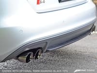 awe tuning 10-16 audi b8 / b8.5 s4 3.0t track edition exhaust - chrome silver tips (90mm) 3020-42020