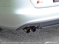 awe tuning 13-16 audi b8.5 s4 3.0t track edition exhaust - diamond black tips (102mm) 3020-43026