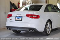awe tuning 13-16 audi b8.5 s4 3.0t track edition exhaust - chrome silver tips (102mm) 3020-42026