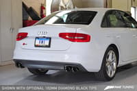 awe tuning 13-16 audi b8.5 s4 3.0t track edition exhaust - diamond black tips (102mm) 3020-43026