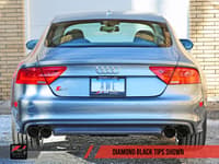 awe tuning 12-18 audi c7 / c7.5 s7 4.0t track edition exhaust - chrome silver tips 3020-42044