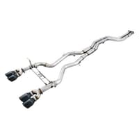 awe tuning 15-20 bmw f8x m3/m4 non-resonated track edition exhaust - chrome silver tips (90mm) 3020-42050