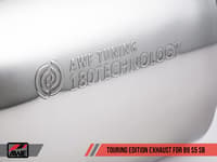 awe tuning 18-22 audi b9 s5 sportback touring edition exhaust - non-resonated (black 102mm tips) 3020-43064