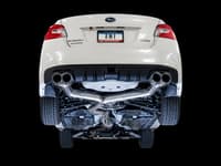awe tuning 11-21 subaru wrx/sti va/gv sedan track edition exhaust - chrome silver tips (102mm) 3020-42058