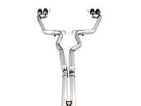 awe tuning 18-22 ford mustang gt (s550) cat-back exhaust - track edition (quad diamond black tips) 3020-43072